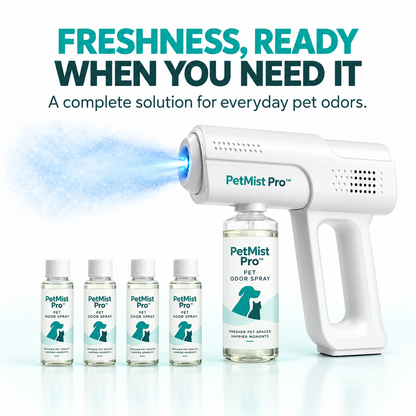 PetMist Pro™ — Blue-Light Pet Odor Eliminator