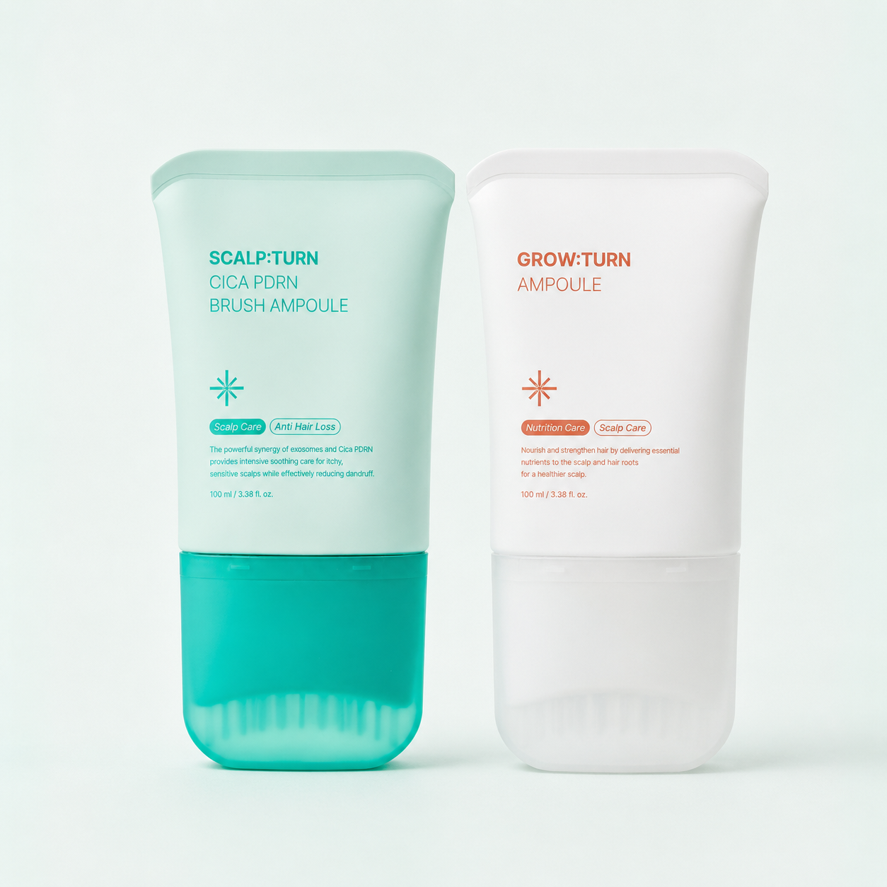 ScalpTurn and GrowTurn brush ampoule duo